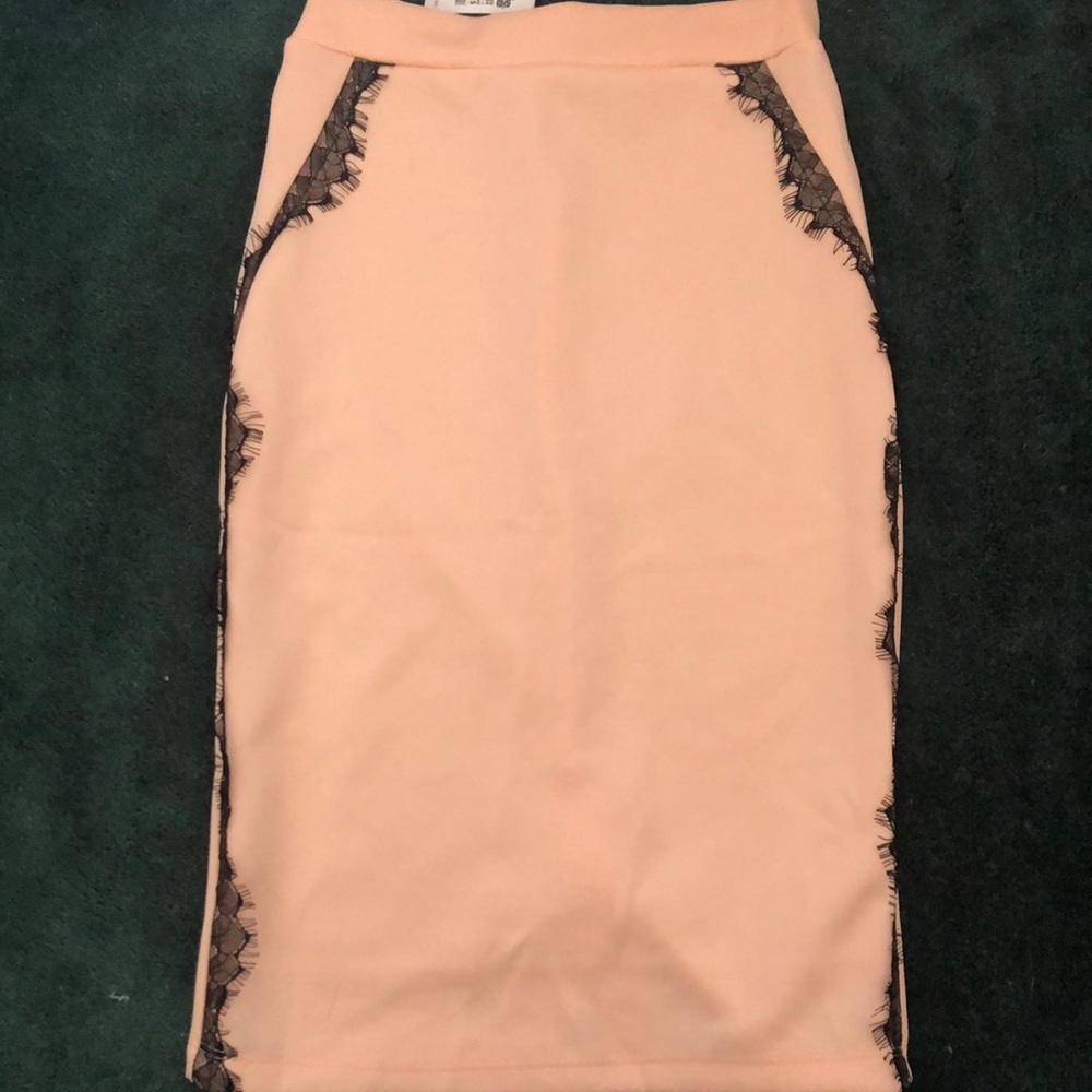 Light pink Charlotte Russe pencil skirt